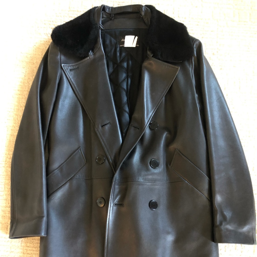Leather coat